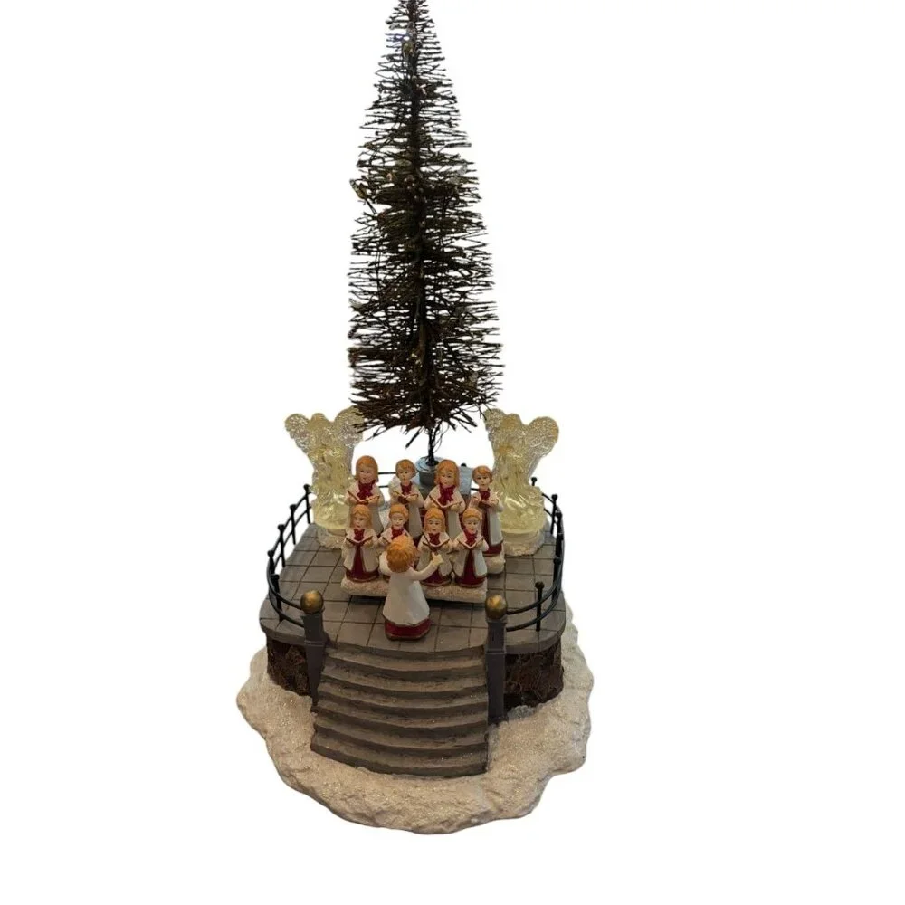 Winter Valley Animated Choir & Tree Christmas Decoration With Lights & Motion